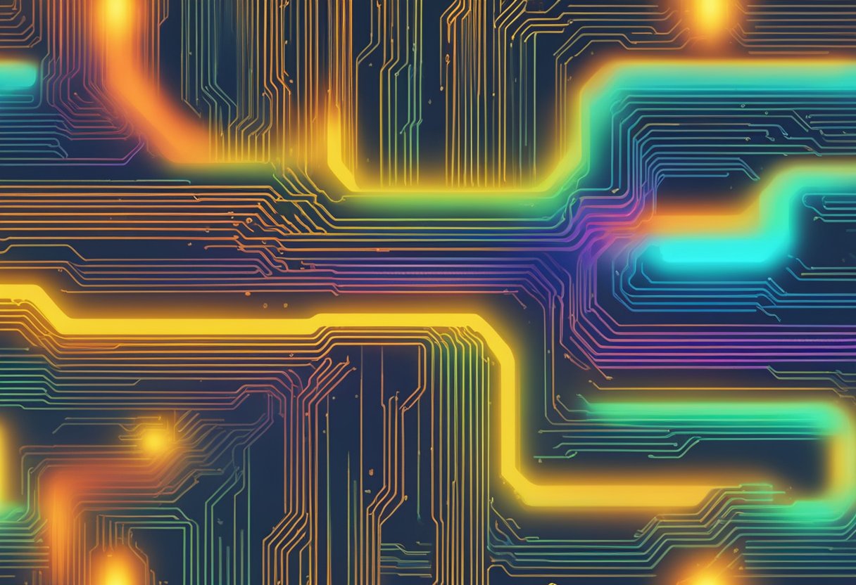 The CPU temperature rises as the processor runs hot, emitting heat waves in all directions