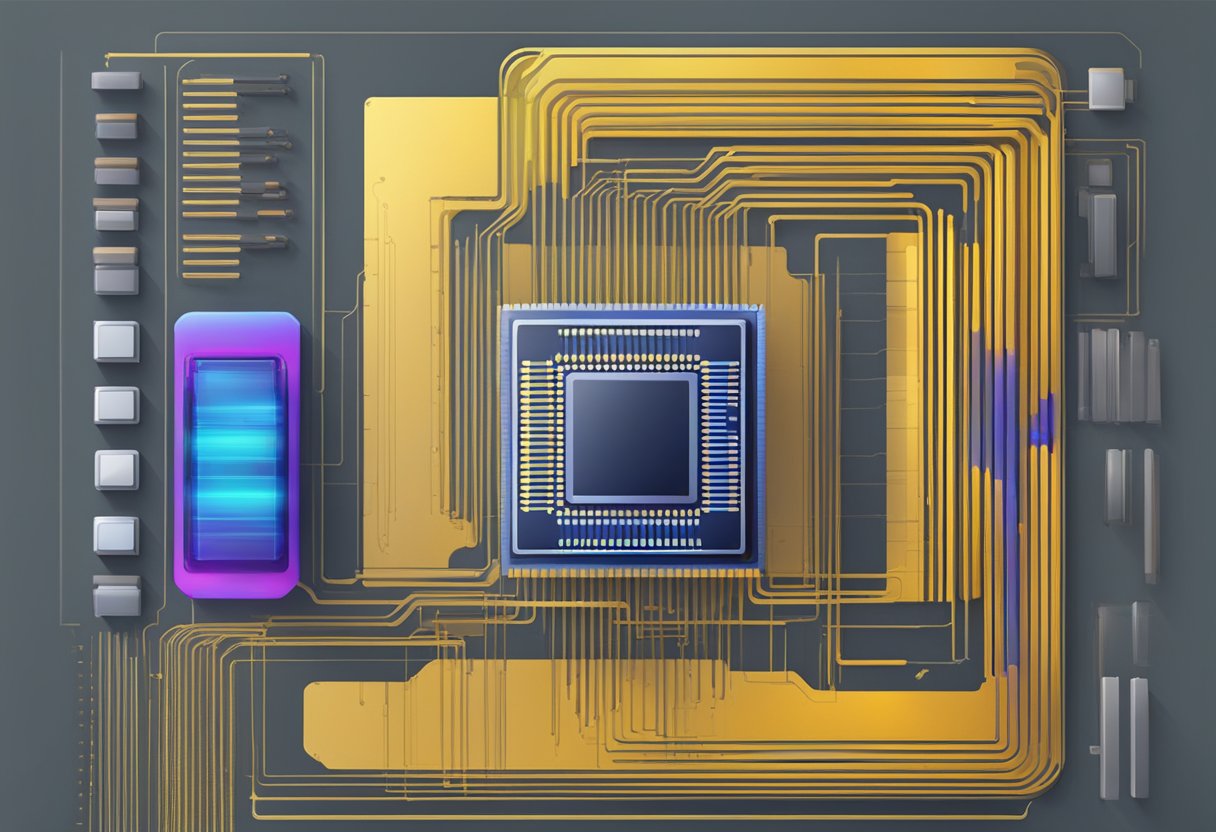 A CPU with varying cache sizes, impacting performance