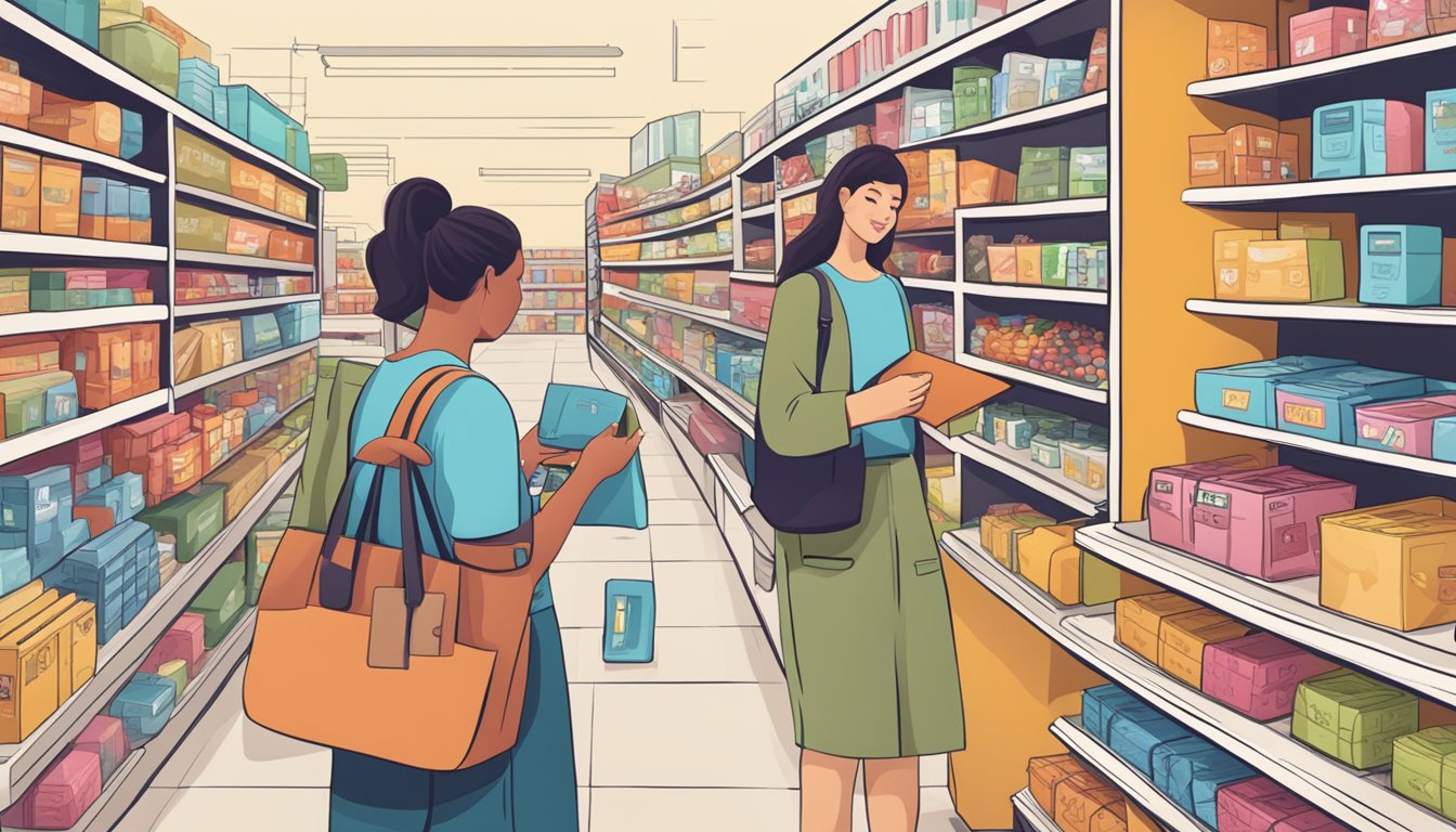 Customers browsing through a variety of products with "Buy Now Pay Later" options displayed prominently