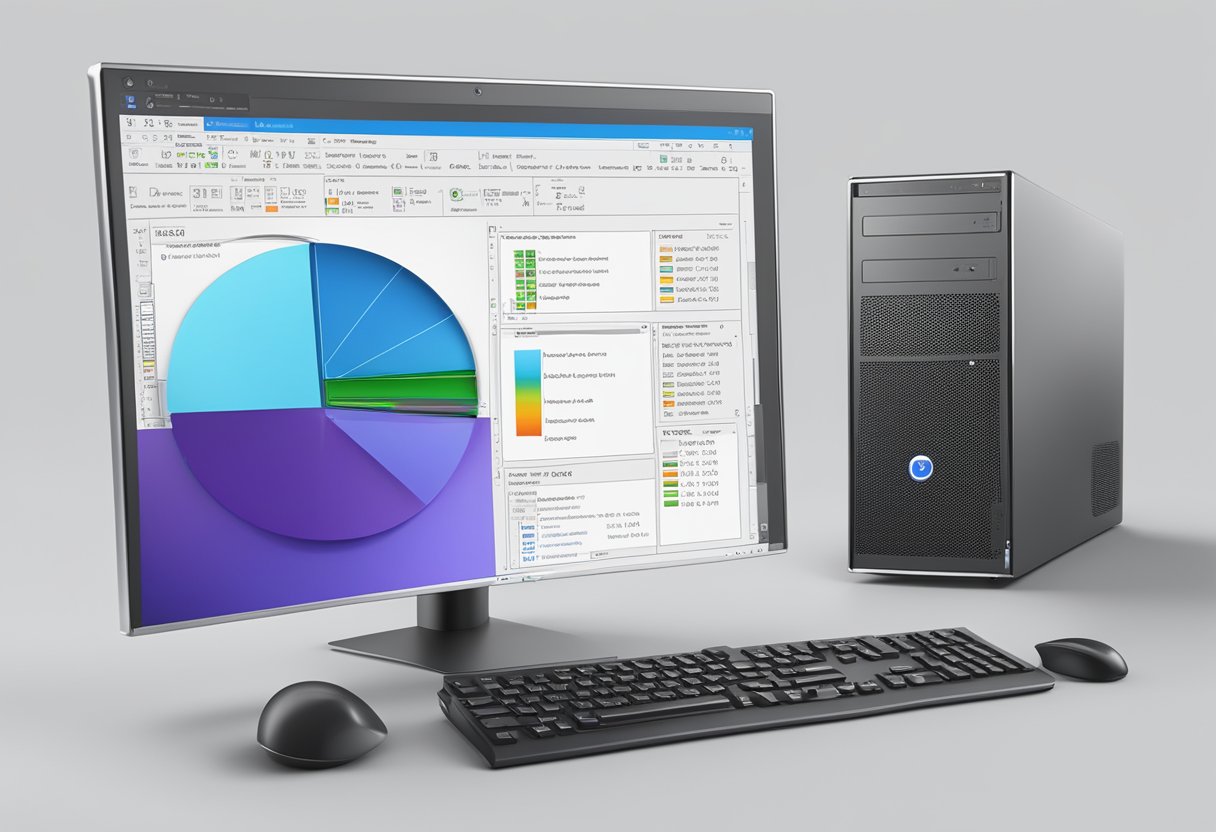 A computer screen displaying the Windows desktop with a window open showing the CPU information, including the model and specifications
