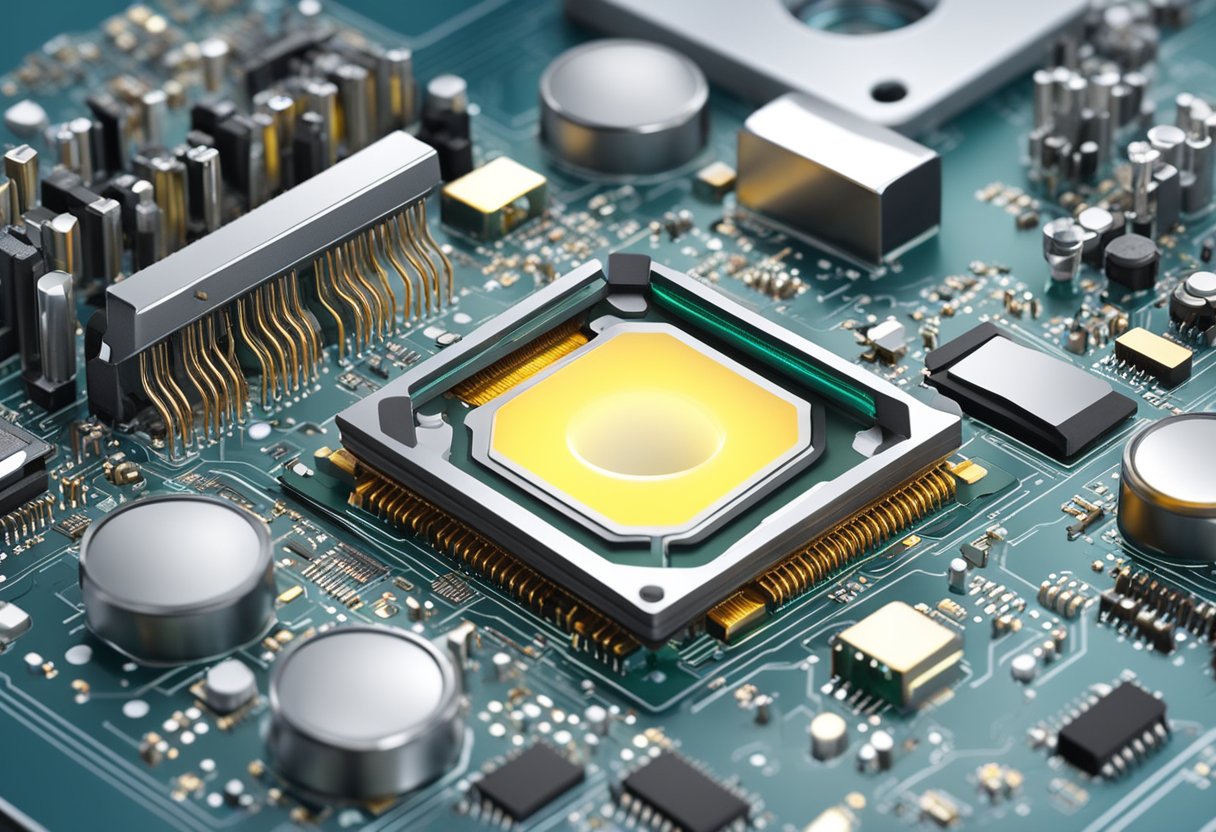 The CPU socket is examined for physical damage, such as bent or broken pins, using a magnifying glass and flashlight