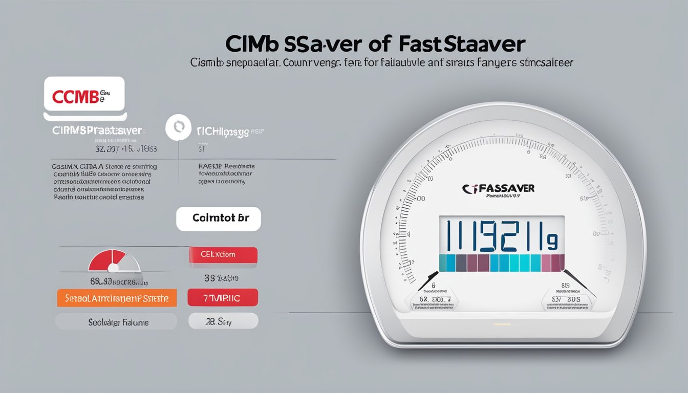 A scale comparing features of CIMB FastSaver and StarSaver, with clear eligibility criteria listed