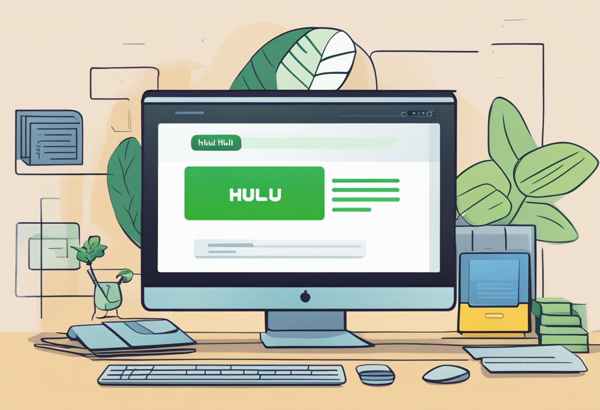 A computer screen shows an error message as a person tries to log in to Hulu. The person's frustrated expression is evident as they try different email addresses without success