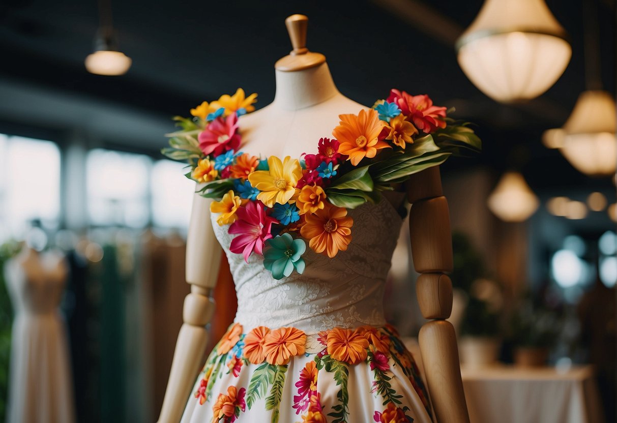 Hawaiian Holoku Wedding Dress