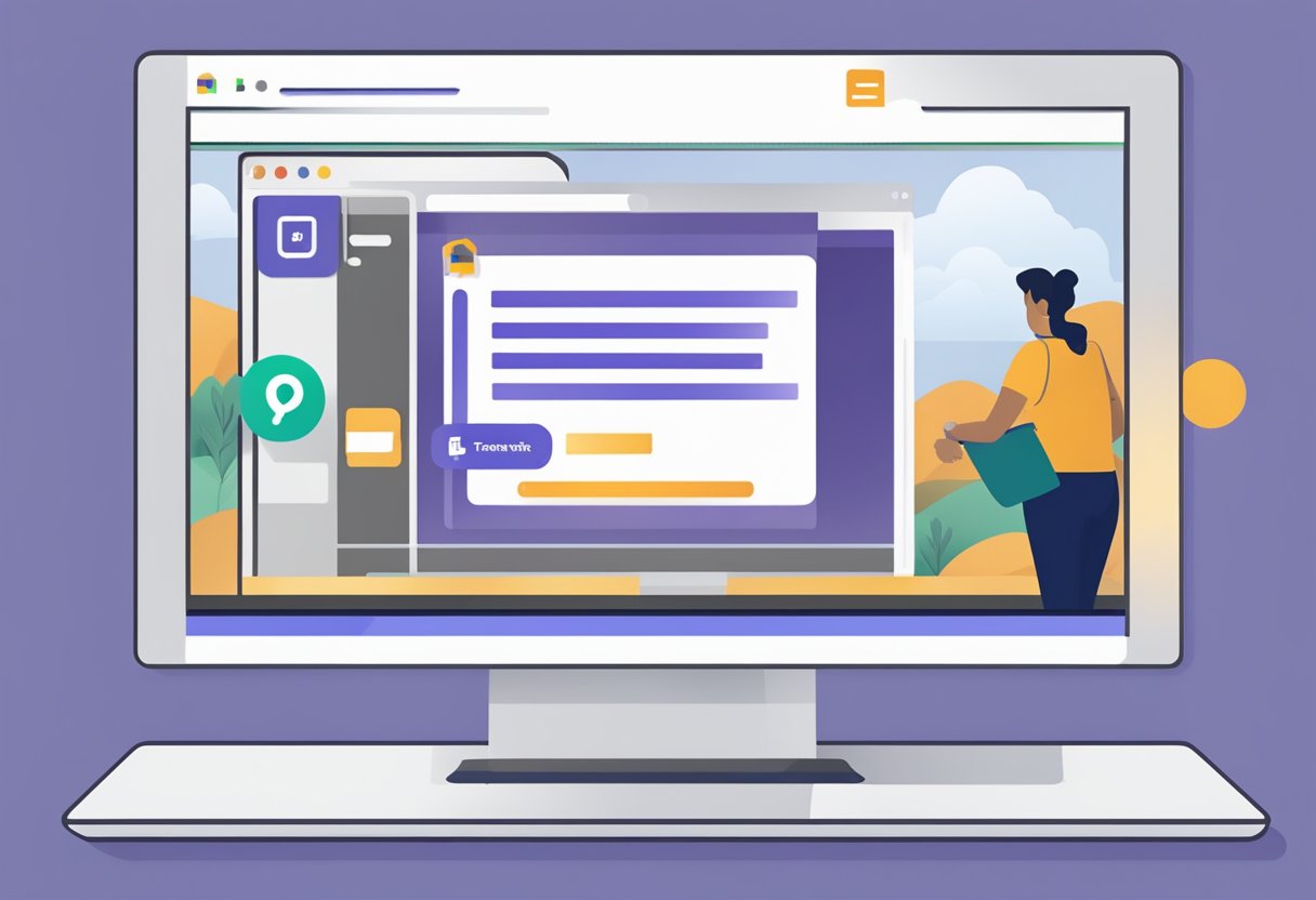 A computer screen displaying the Microsoft Teams interface with a highlighted "Enable Guest Access" button