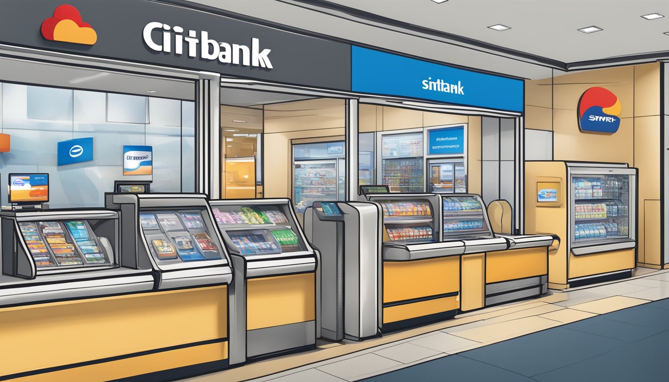 Citibank and SMRT logos displayed with online and in-store perks. Digital and physical rewards visible