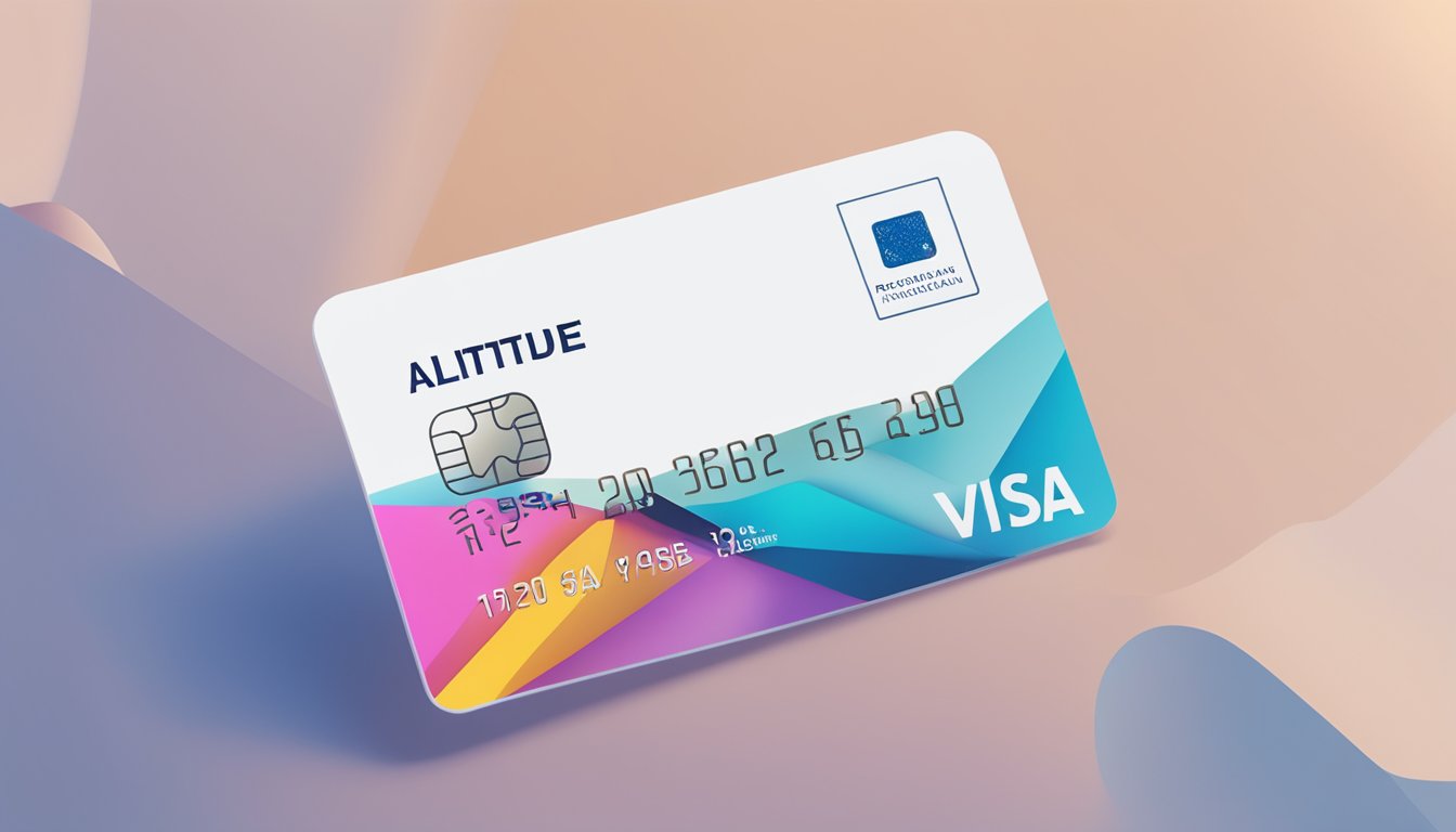 The Altitude Visa Signature card displayed with FAQ text in Singapore