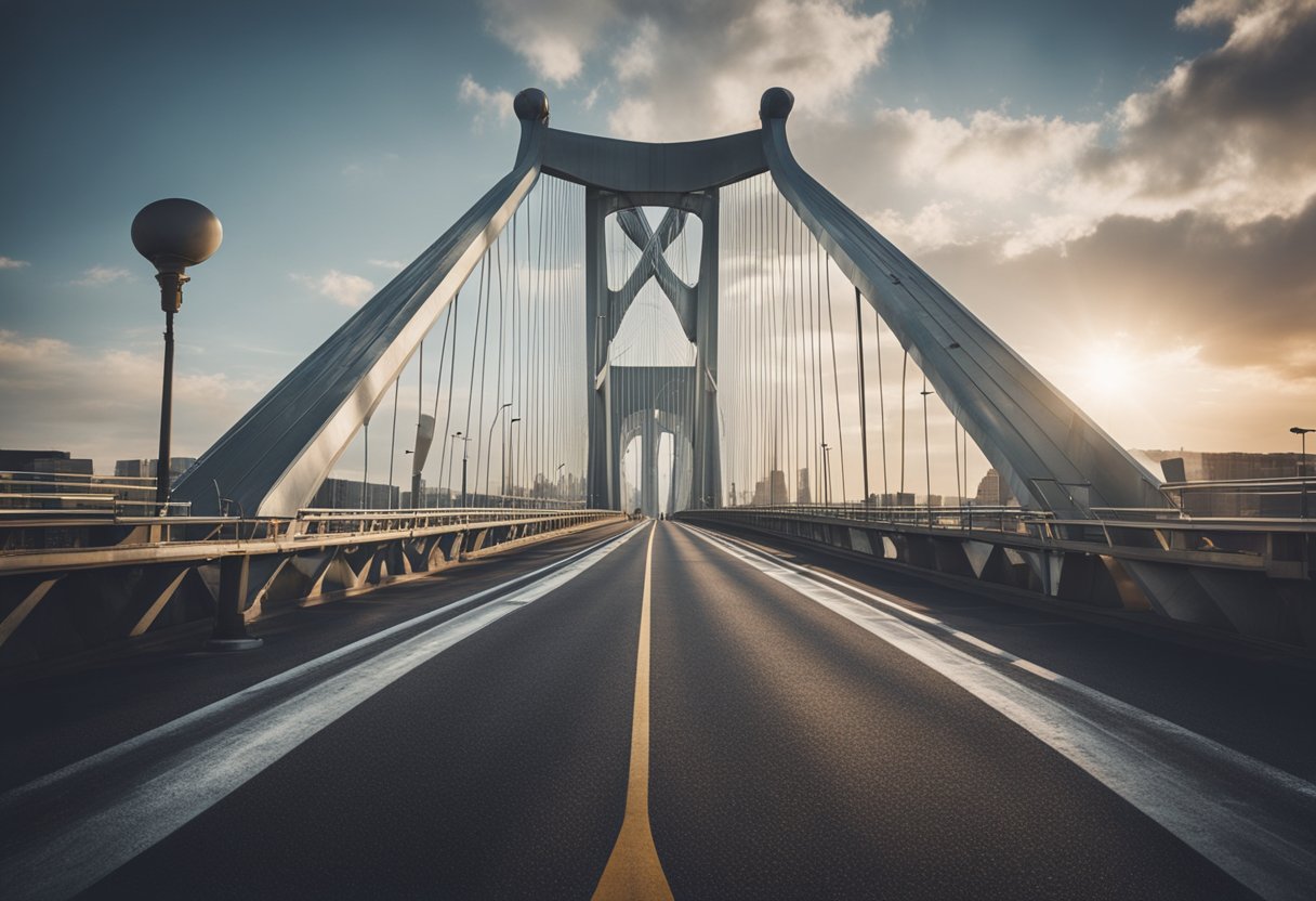 A bridge connecting two sides, symbolizing the intersection of emotional security and responsibility