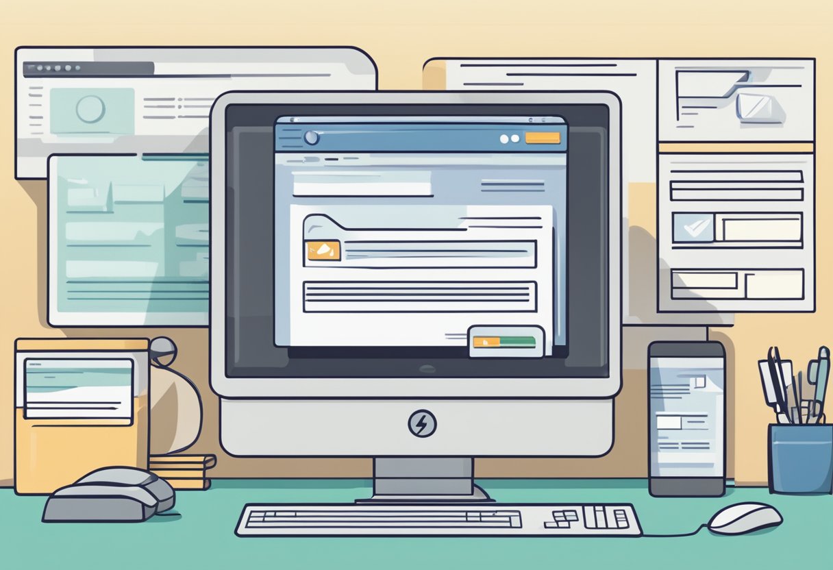A computer screen with a thunderbird email interface open, showing an error message for "Checking Account Configuration" issue