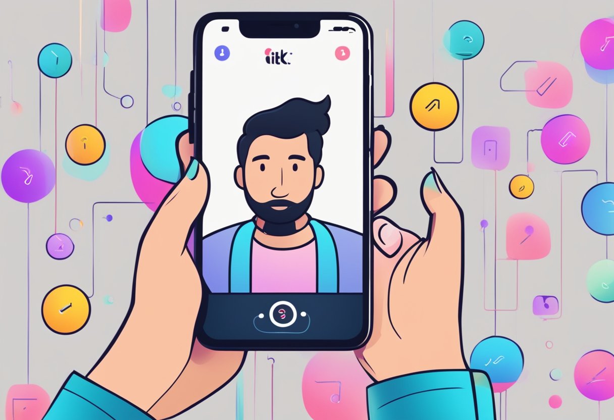 A phone displaying TikTok with a "following limit reached" message. Frustrated user trying to follow, but unable to