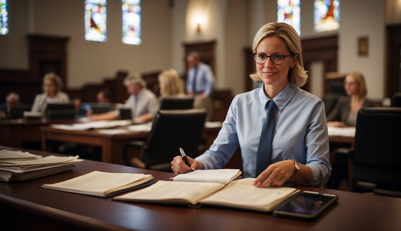 The church financial secretary organizes and manages financial records, prepares reports, and communicates with members about their contributions