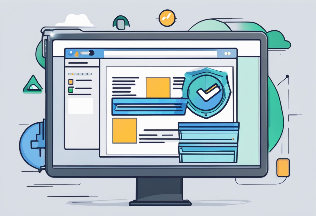 A computer screen with a message "Windows Resource Protection could not start" displayed, with a wrench icon and a progress bar indicating a fix in progress