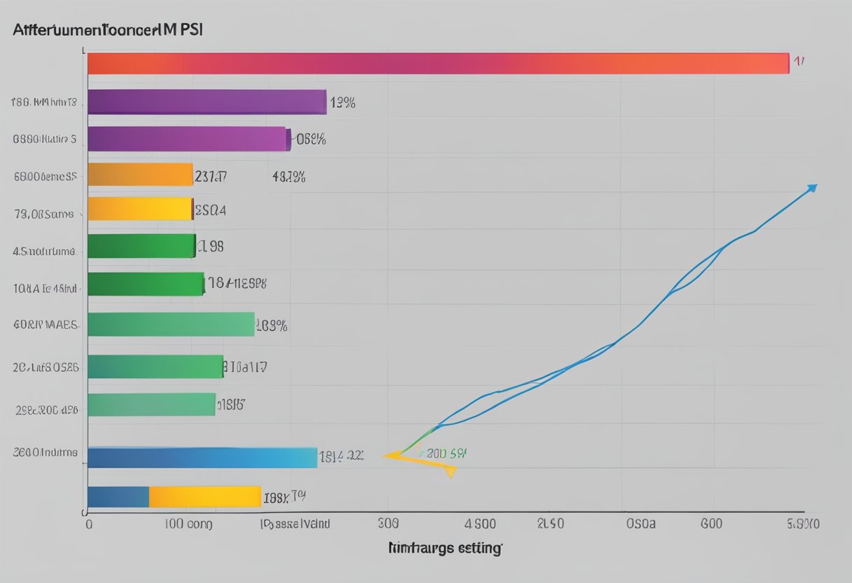 MSI Afterburner interface with fps average, min, and max not displaying. Graphs and settings visible