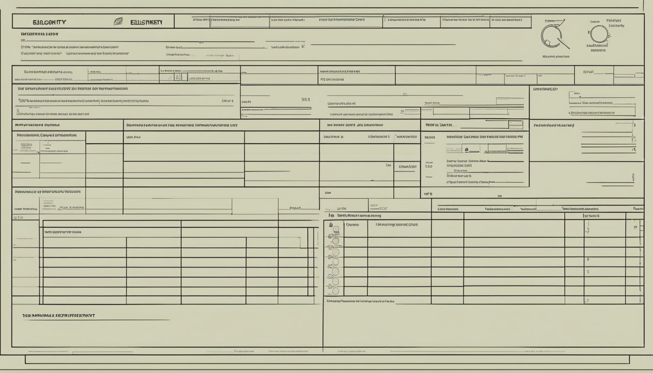 A person fills out a form with personal details. A bank statement shows a minimum balance requirement. The words "Eligibility and How to Apply" are displayed prominently