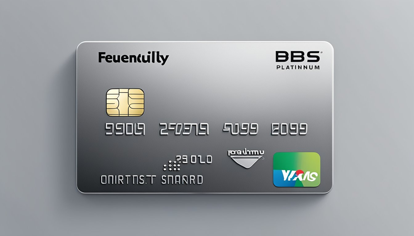 The dbs platinum debit card sits prominently on a sleek, modern background, with the words "Frequently Asked Questions" displayed prominently above it