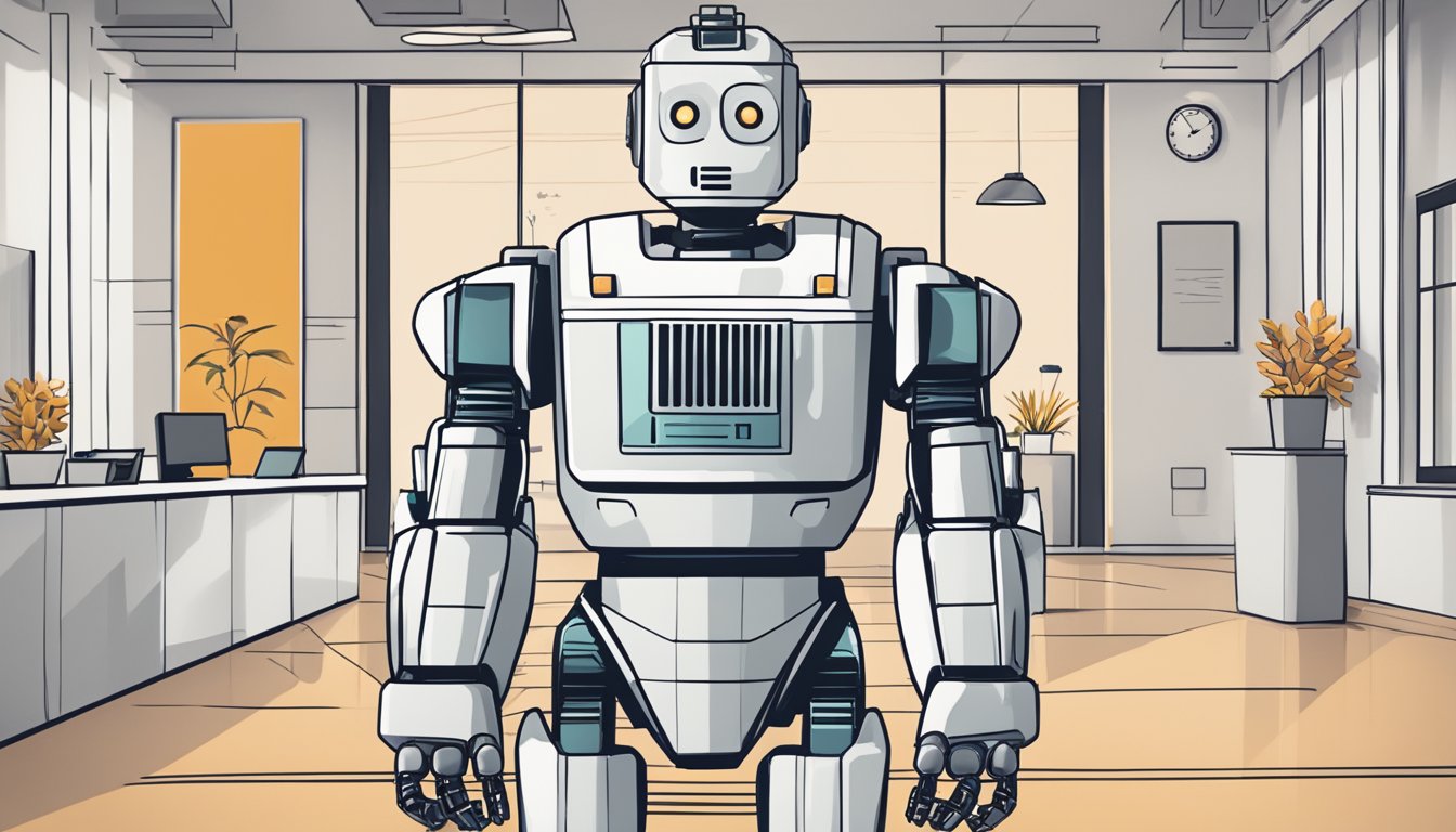 A sleek, modern robot stands confidently with the words "Why Choose DBS Robo Advisor?" displayed prominently behind it. The robot exudes trust and efficiency, representing the cutting-edge technology of DBS's robo advisor service