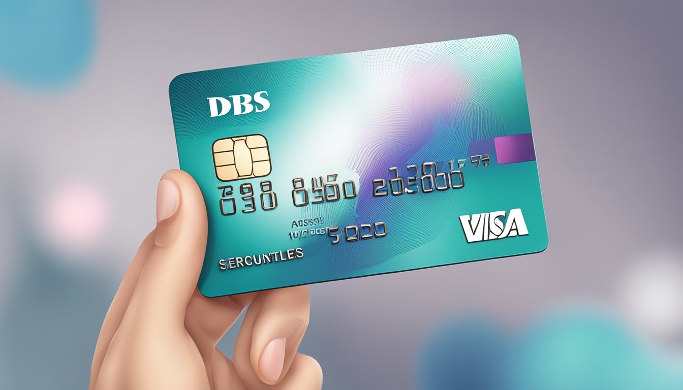 The dbs visa debit card is shown with convenient features and technology, such as contactless payment and secure chip technology