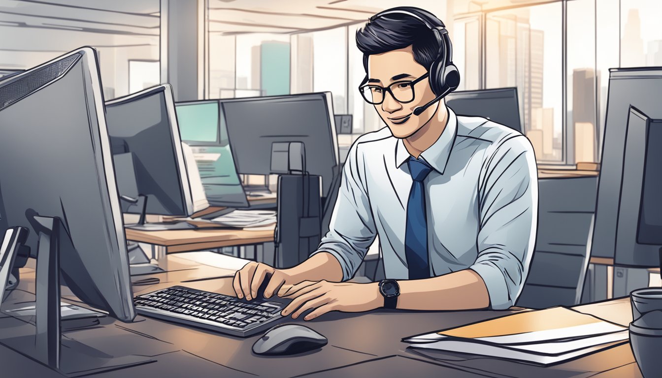 A customer contacts support, requesting annual fee waiver from DBS in Singapore