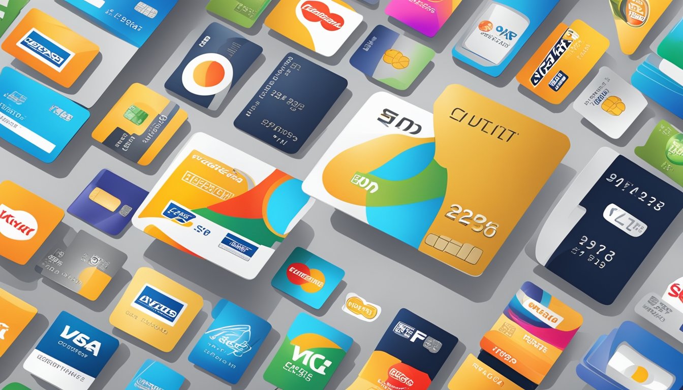 A sleek credit card surrounded by logos of exclusive offers and partnerships