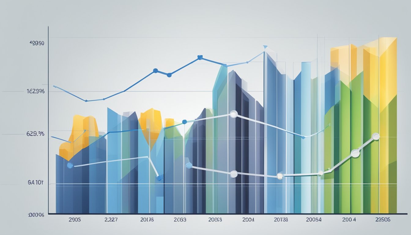 The graph shows the steady rise of Financial Performance and Ratings for the Development Bank of Singapore