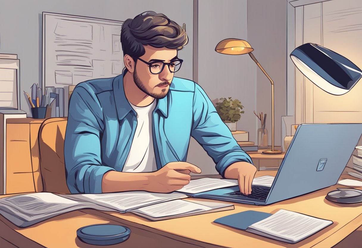 A person reads the Discord Terms of Service with a concerned expression