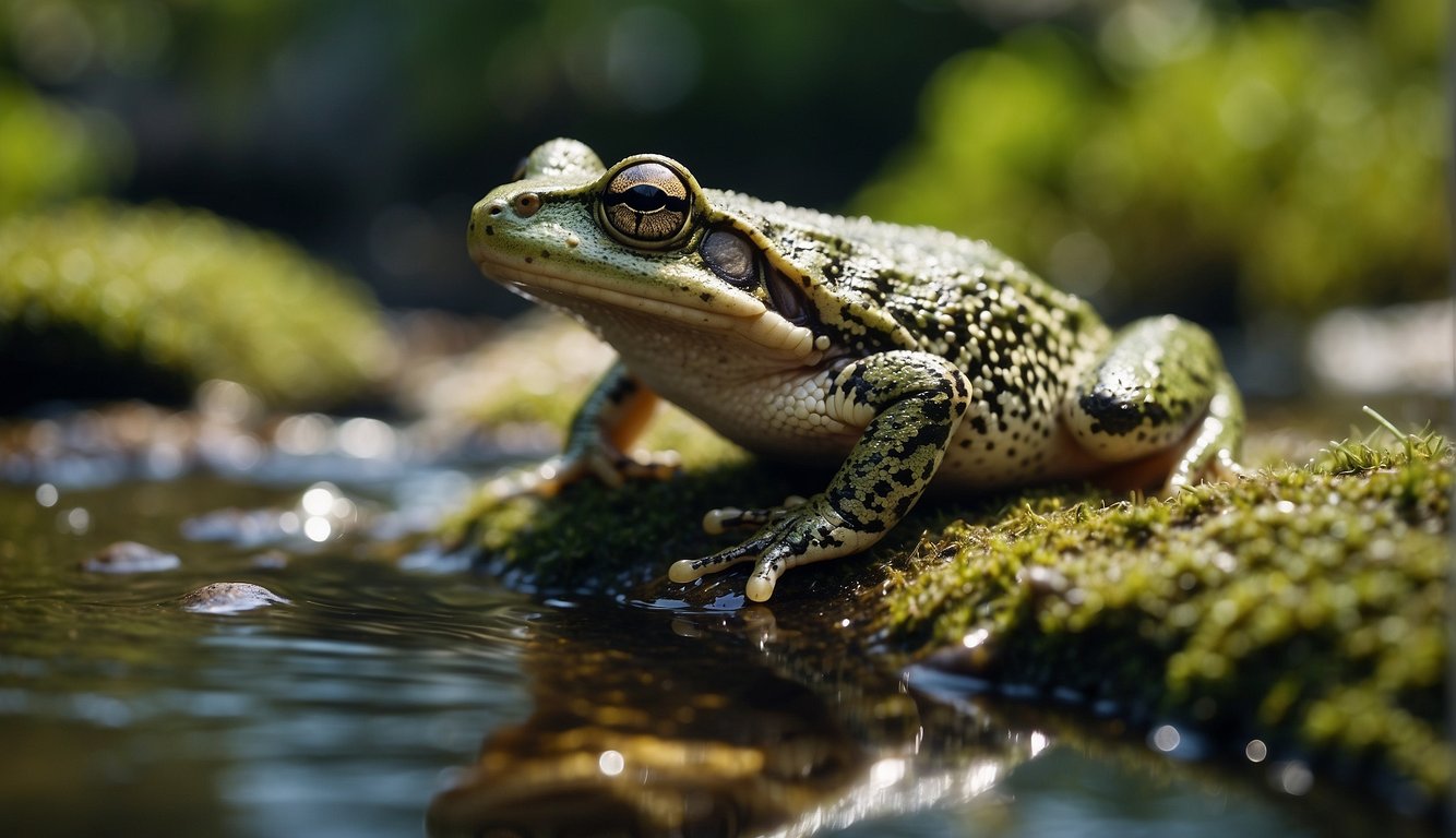 Amphibians transition between water and land, showcasing their unique ability to thrive in both environments.

Their presence highlights the interconnectedness of ecosystems and the importance of conservation efforts