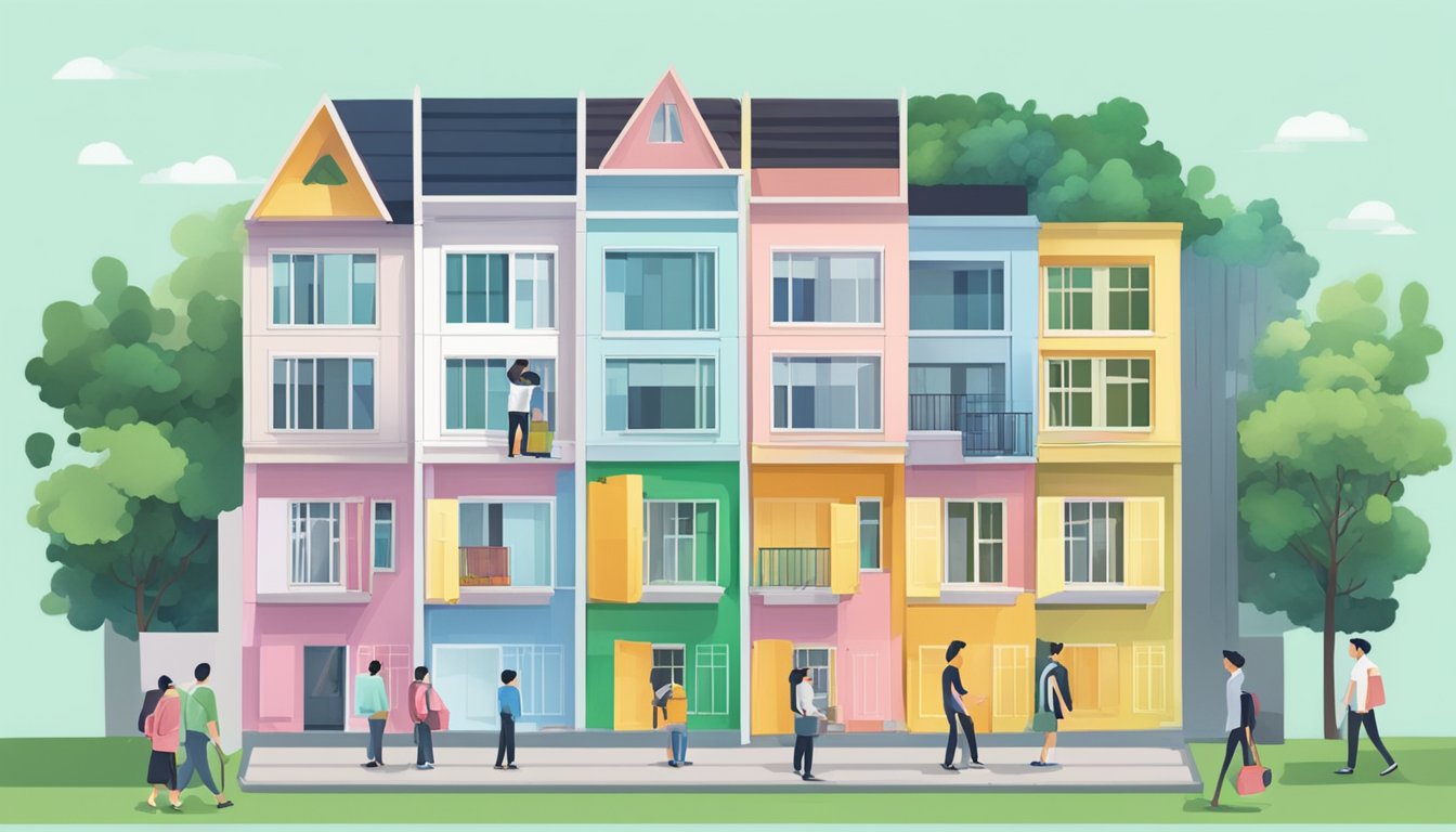 A person selects a flat with CPF housing grants in Singapore
