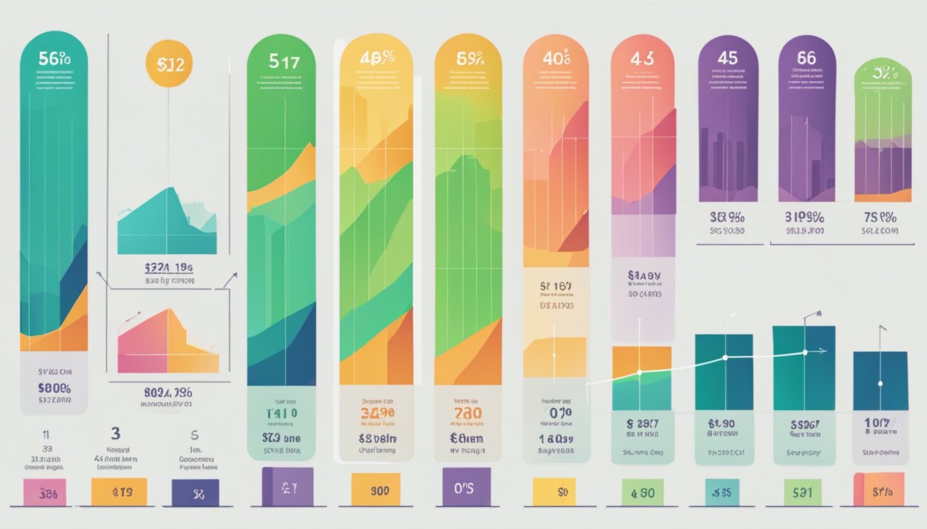 A bar graph showing salary trends and benchmarks in Singapore