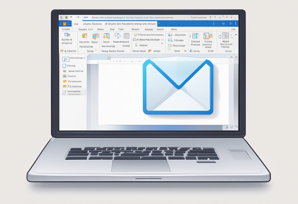 A computer screen displaying an open email in Outlook. A cursor hovers over a heart icon, ready to click and "like" the email