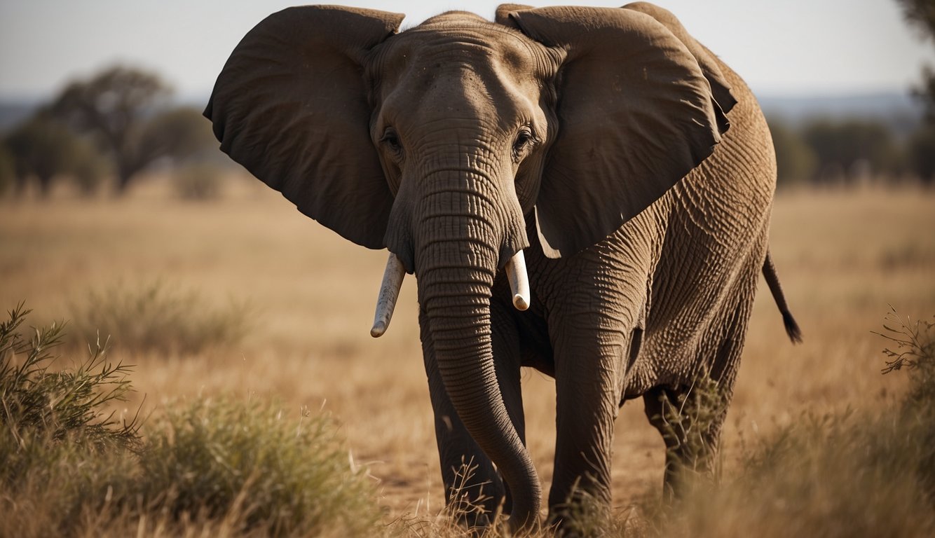 Elephants trumpet and rumble, using low-frequency sounds and infrasound to communicate across long distances.

They also use body language, such as ear and tail movements, to convey messages