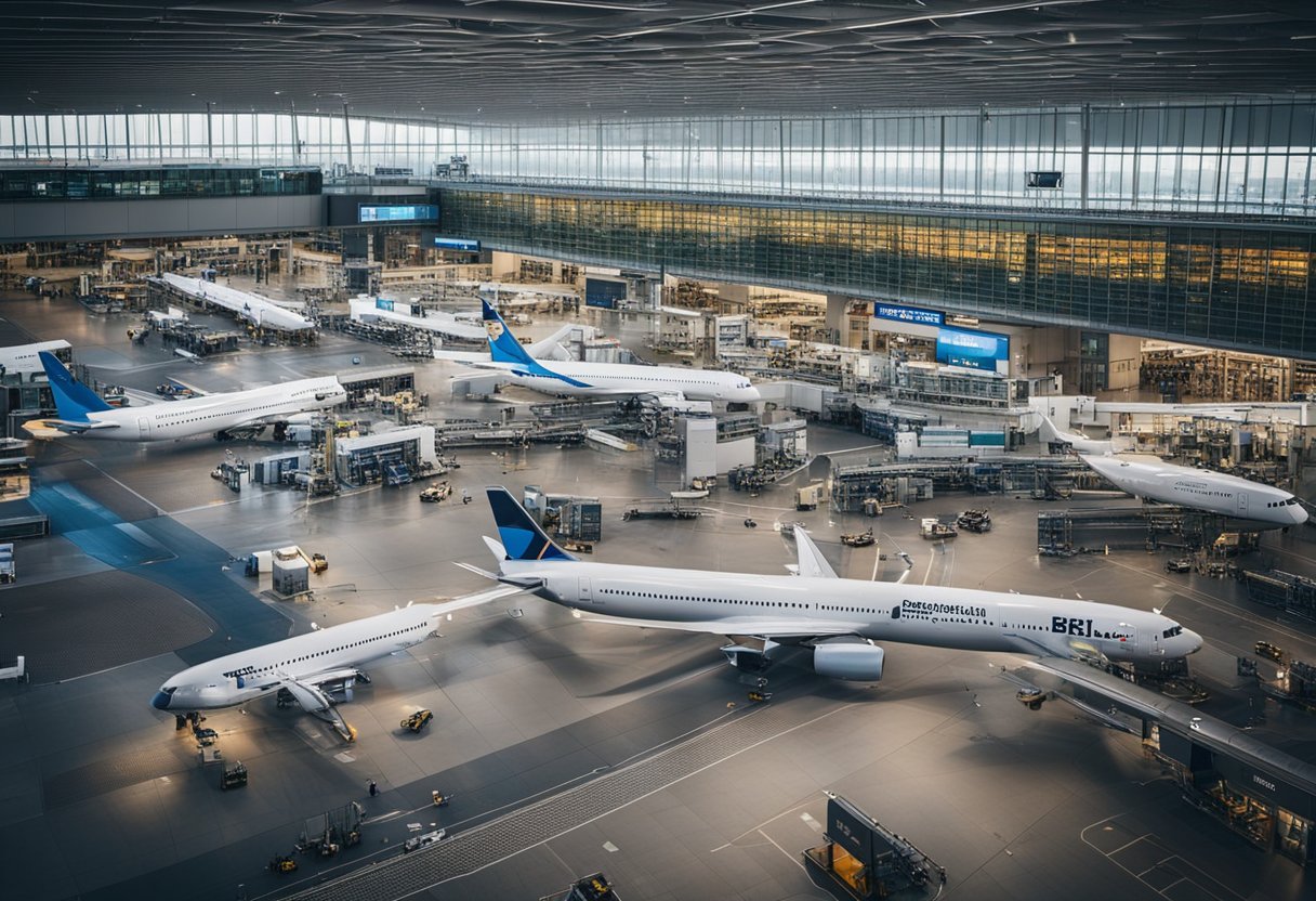 The bustling Berlin airport is filled with terminals and capacity