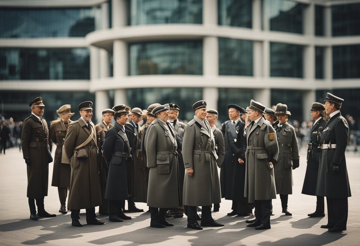 Historische Persönlichkeiten versammeln sich auf dem Weltgipfel in Berlin