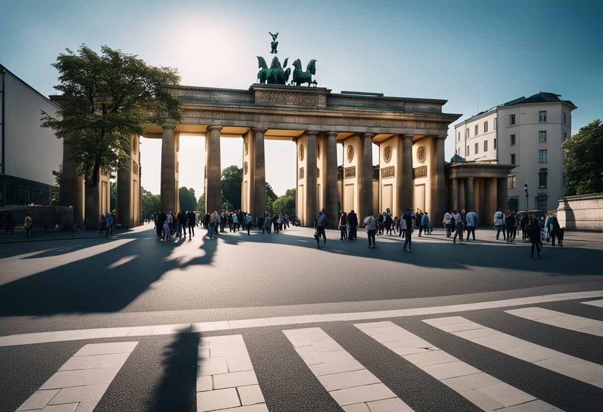 The Brandenburg Gate, a neoclassical triumphal arch, stands as the iconic symbol of Berlin, Germany