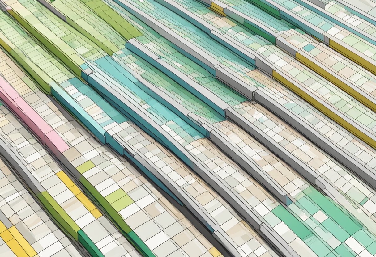 A computer screen displaying a Microsoft Excel spreadsheet with highlighted rows and columns, indicating the process of rearranging and moving them