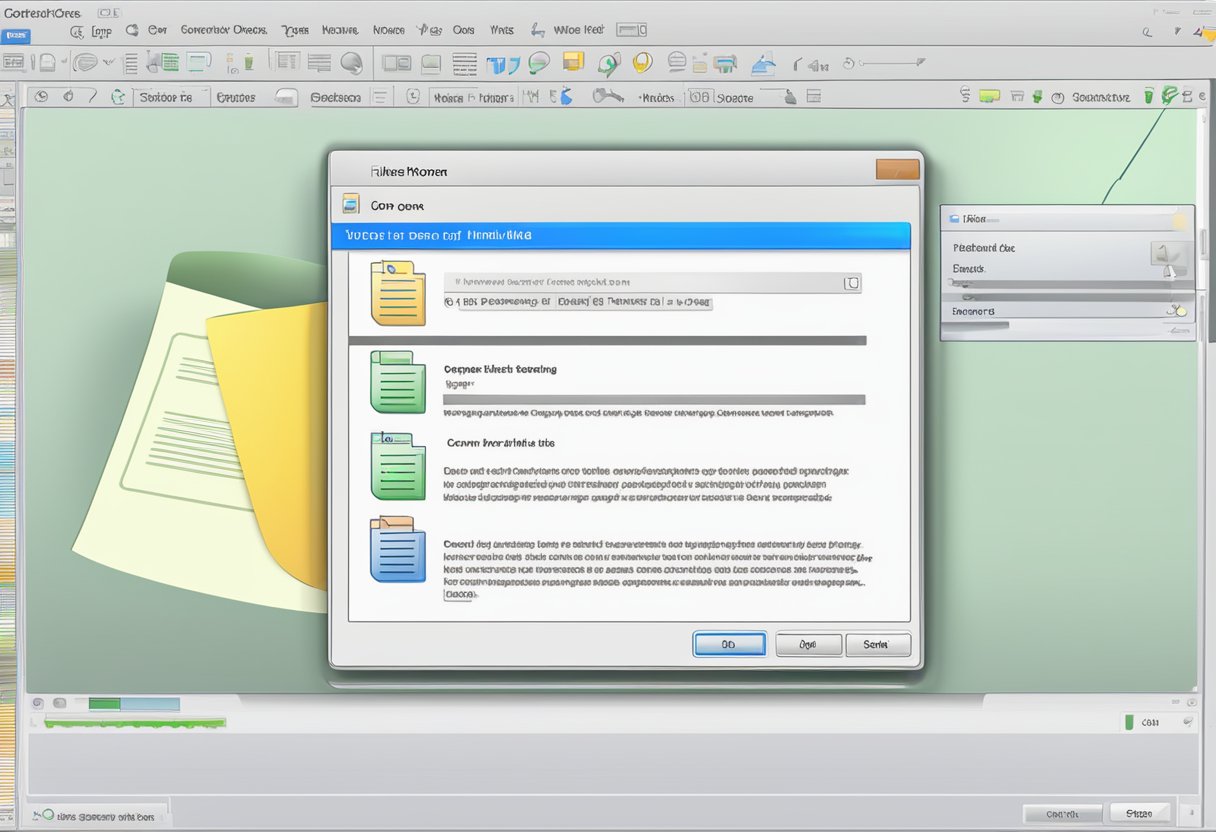 A computer screen with a Word document open, showing the option to hide or unhide text in the menu bar
