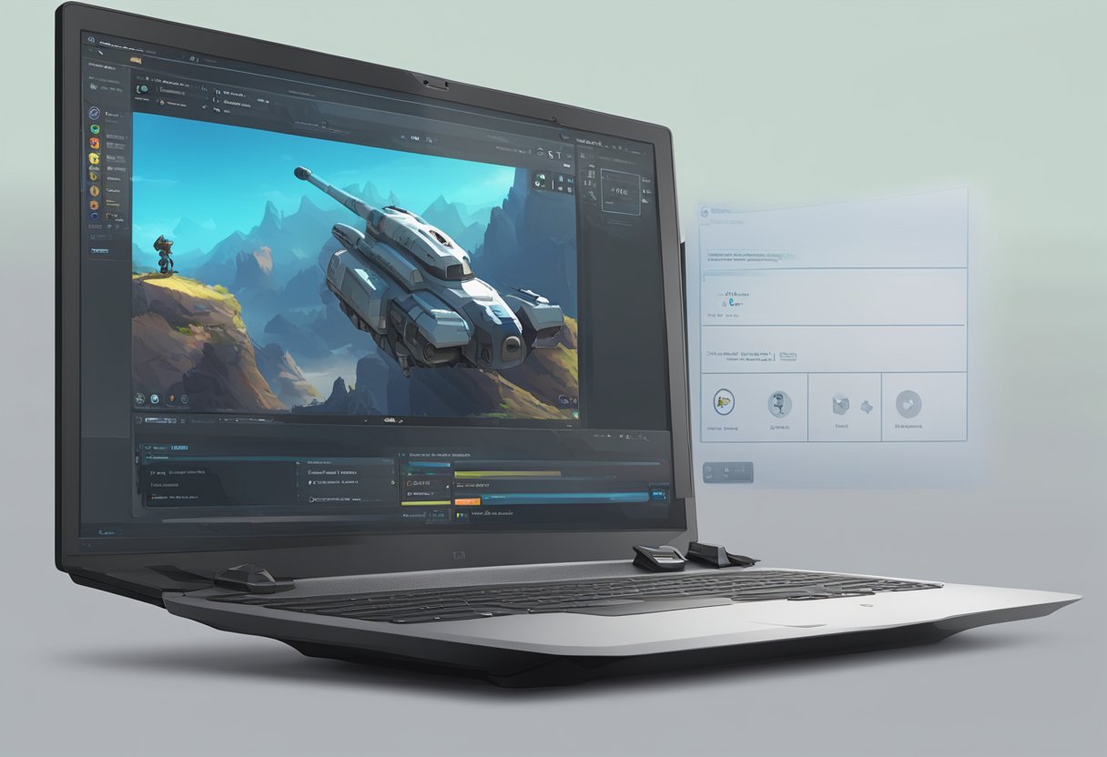 A computer screen with the Steam interface open, showing the option to opt into a game beta. The cursor hovers over the button, ready to click