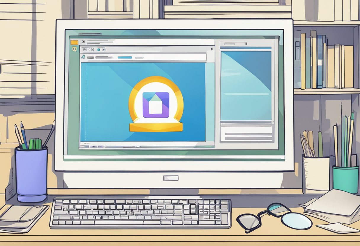 A computer screen displaying an error message "Understanding the Preview Error outlook fix this file cannot be previewed" with a puzzled expression