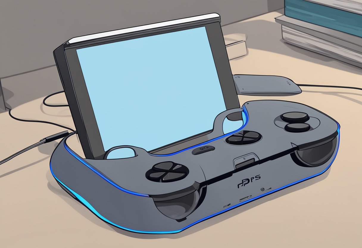 A PS5 console with a blank friends list screen, error message displayed