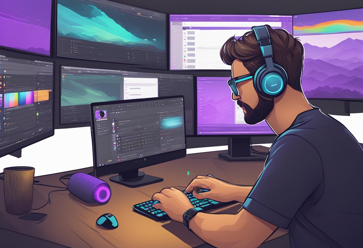 A streamer clicks on settings, selects chat options, and enables followers-only mode on Twitch TV