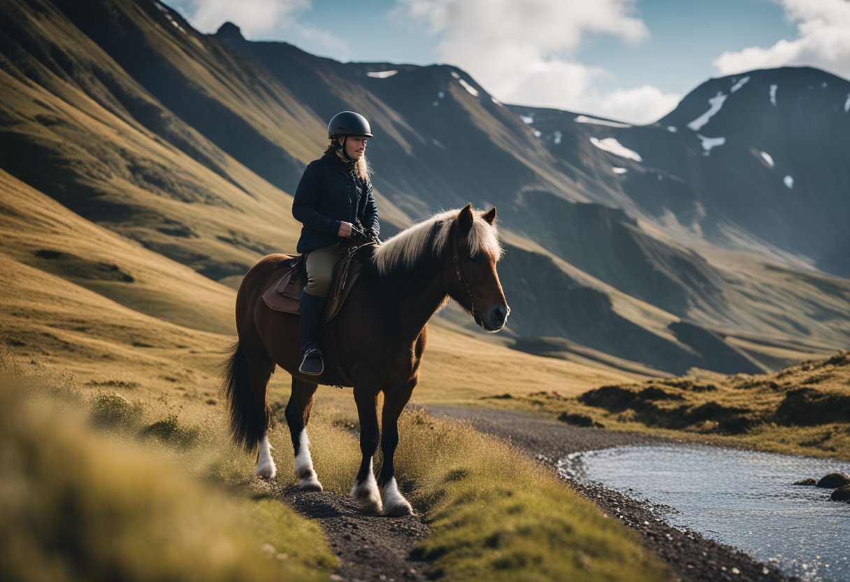 A scenic trail ride with an Icelandic horse, "Magical Trail Rides: Best Practices for Icelandic Horse Owners."