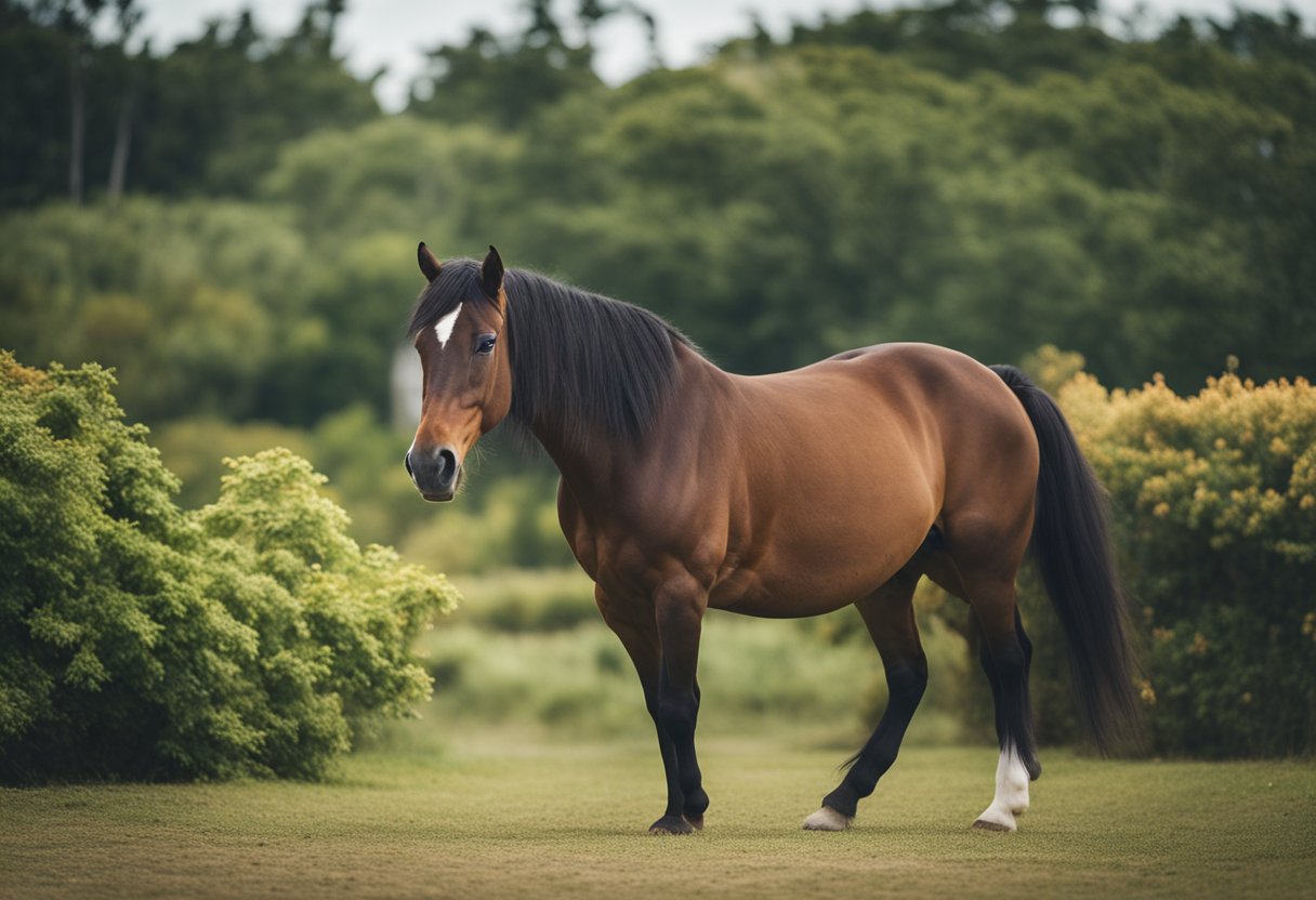 Island horses exhibiting problem behavior, with effective solutions being implemented