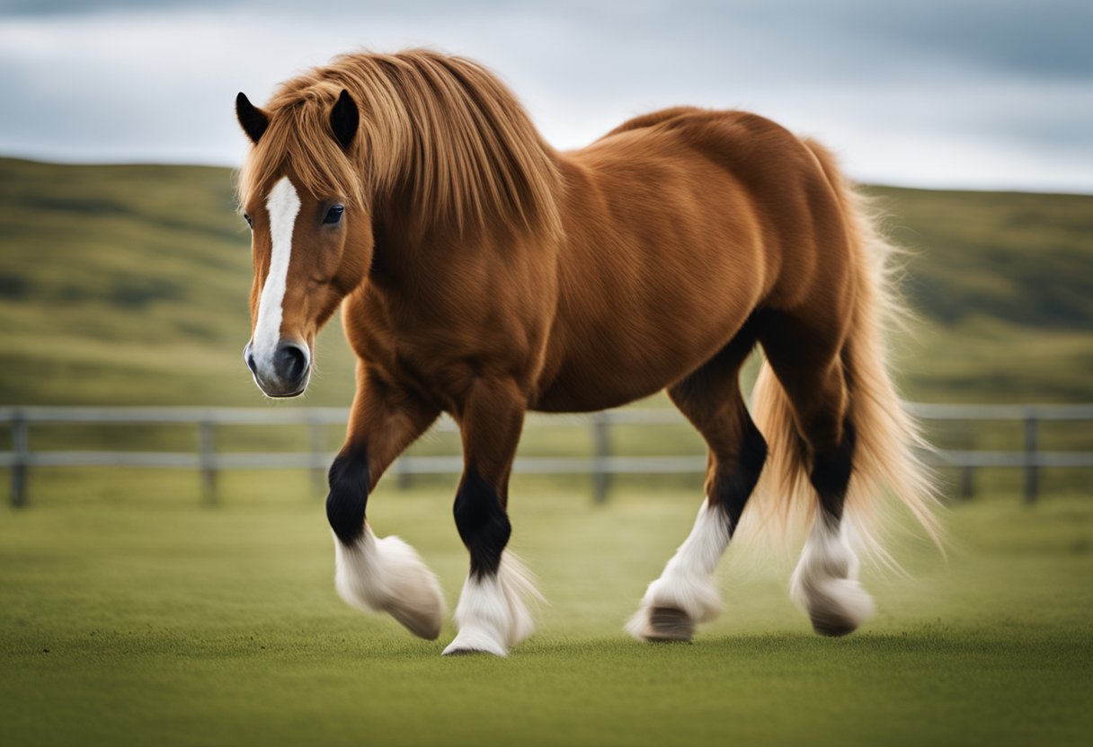 The Icelandic horse showcases its unique gaits in a dynamic and powerful display