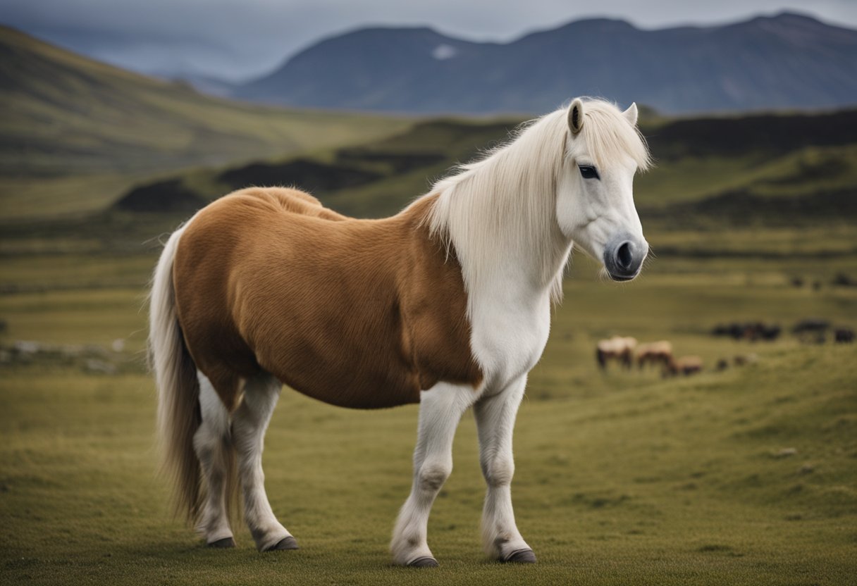A timeline of Icelandic horses from past to present, showing their historical and modern uses in various settings and activities