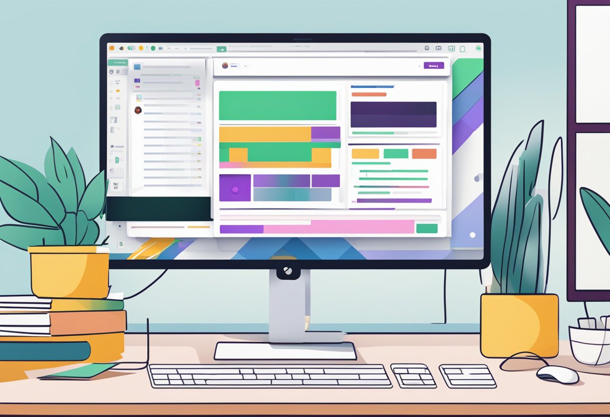 A computer screen with the Slack app open, displaying a message indicating that the screen sharing feature is not working
