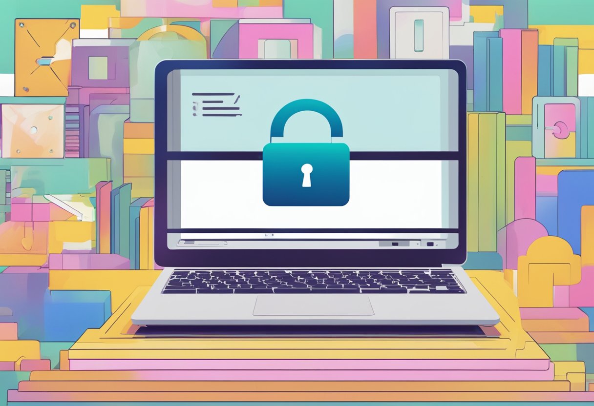 An SSD with a lock symbol and the words "read only" displayed on a computer screen, with a question mark hovering above it