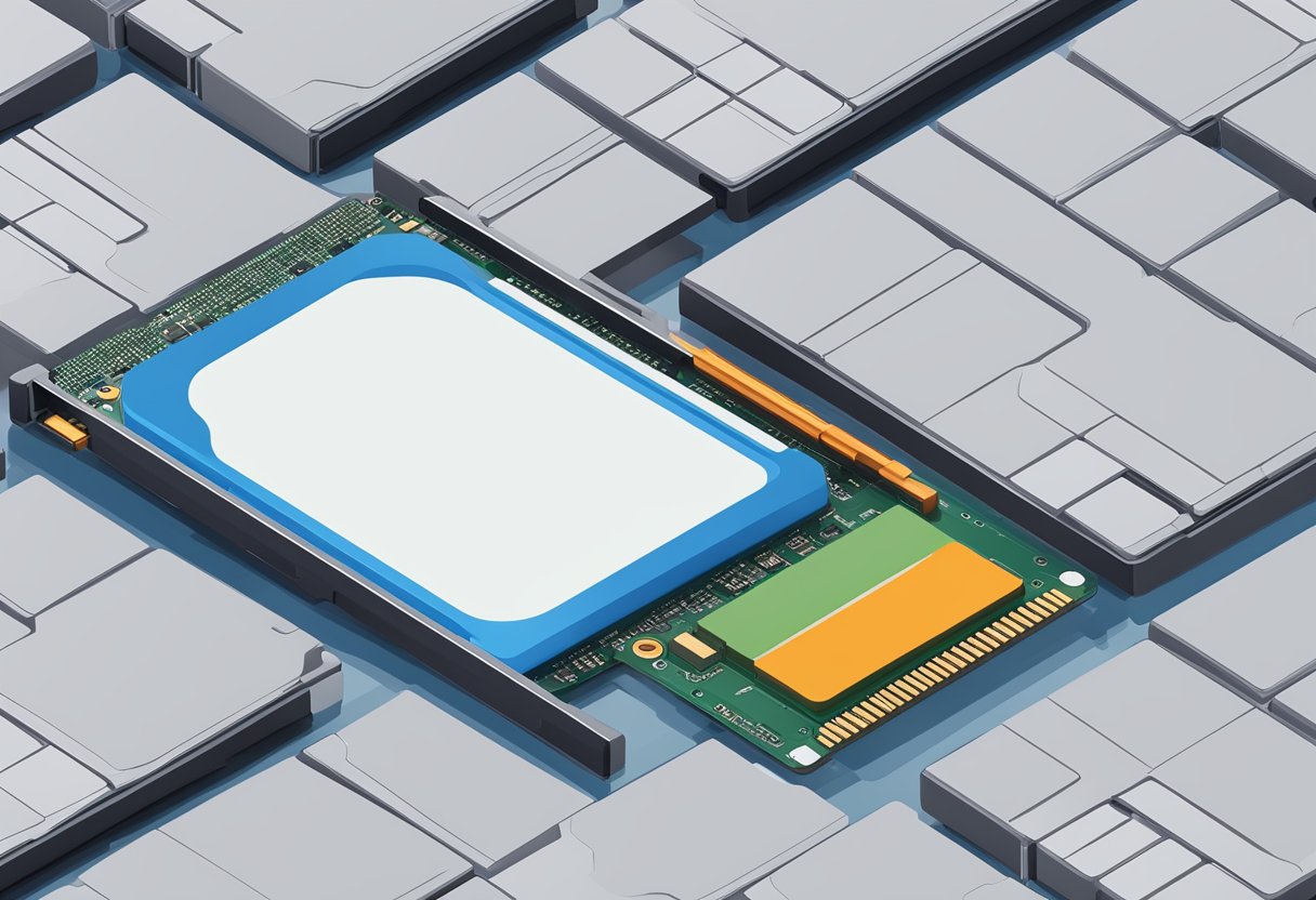 A SSD with limited capacity is shown overflowing with data, symbolizing the challenge of data management and storage limitations