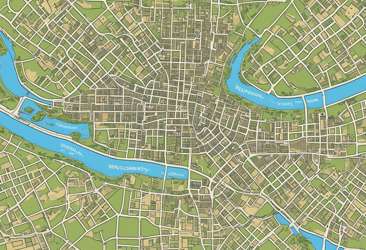 Berlin, Germany: A map shows the city's location and climate, with symbols for temperature and precipitation