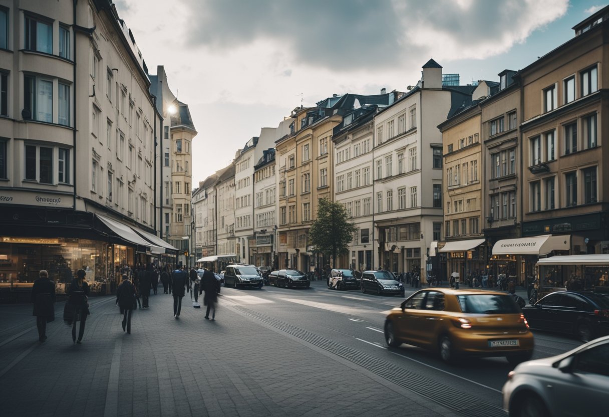 The streets of Berlin's neighborhoods bustle with activity, blending modern development with echoes of historical significance. Iconic landmarks and architectural styles reflect the city's rich cultural and historical context