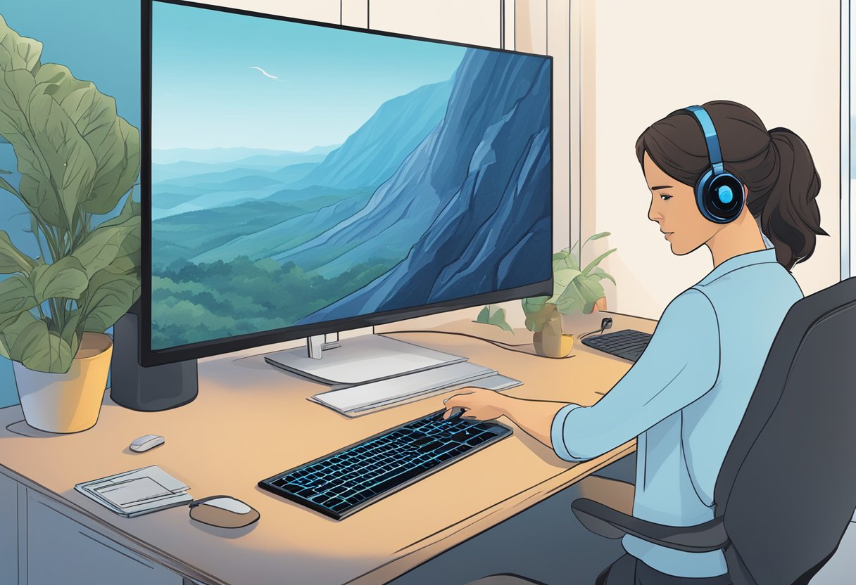 Cortana's voice command activates on a desktop screen