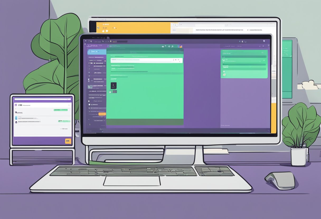 A computer screen with a Twitch chat open, showing the process of setting up link moderation to automatically block links in the chat